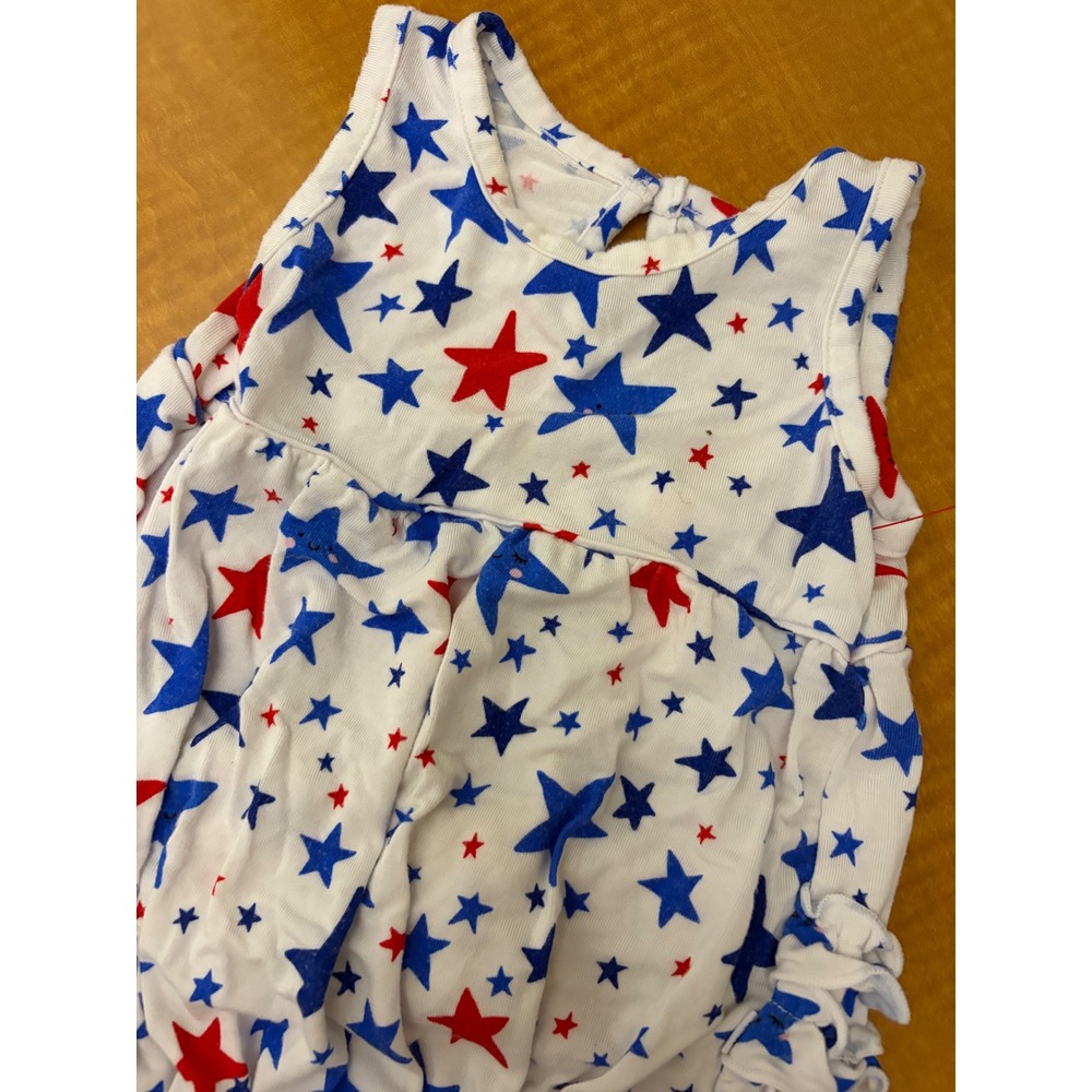 Play by Little Sleepies Bamboo Star Print Ruffle Bubble Romper 6-12 Months